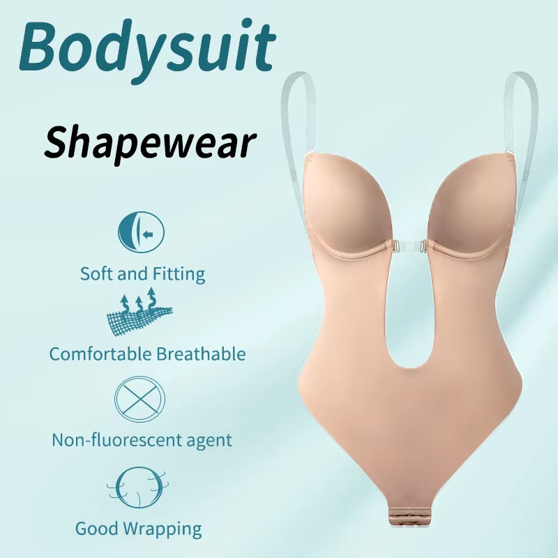 Invisible Shaper Bra Sexy Bodysuit Corset